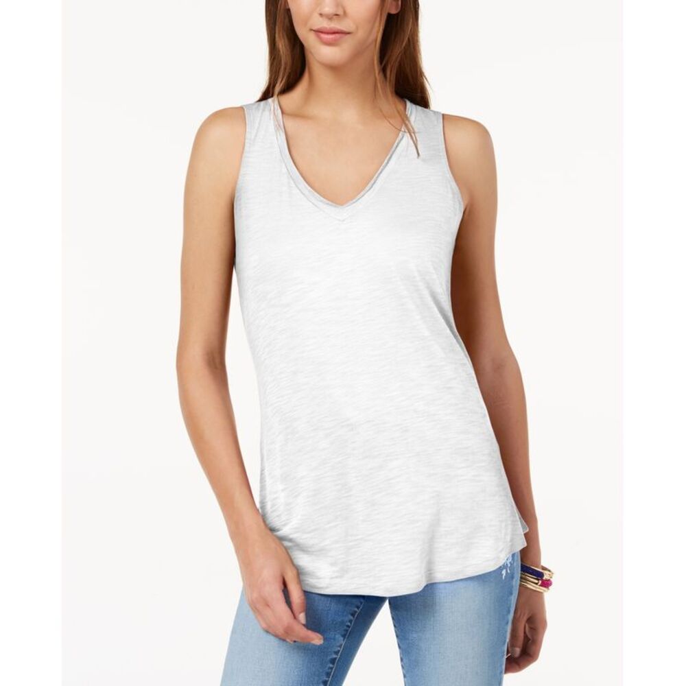 INC International Concepts V Neck Tank Top
